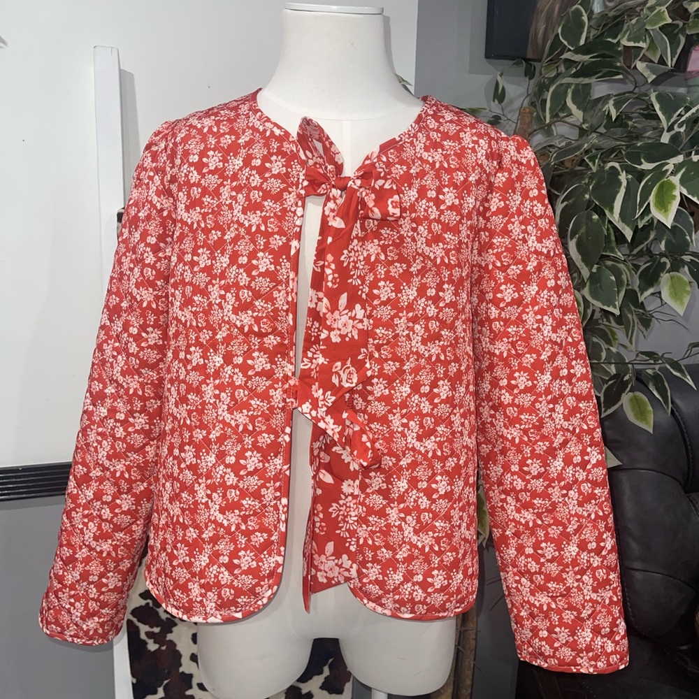 Quilted Jacket with Bows from Boutique